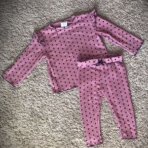 ZARA polka dot matching set